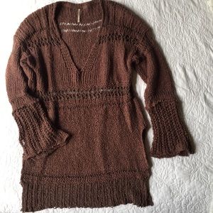 Free People chunky boho sweater Medium